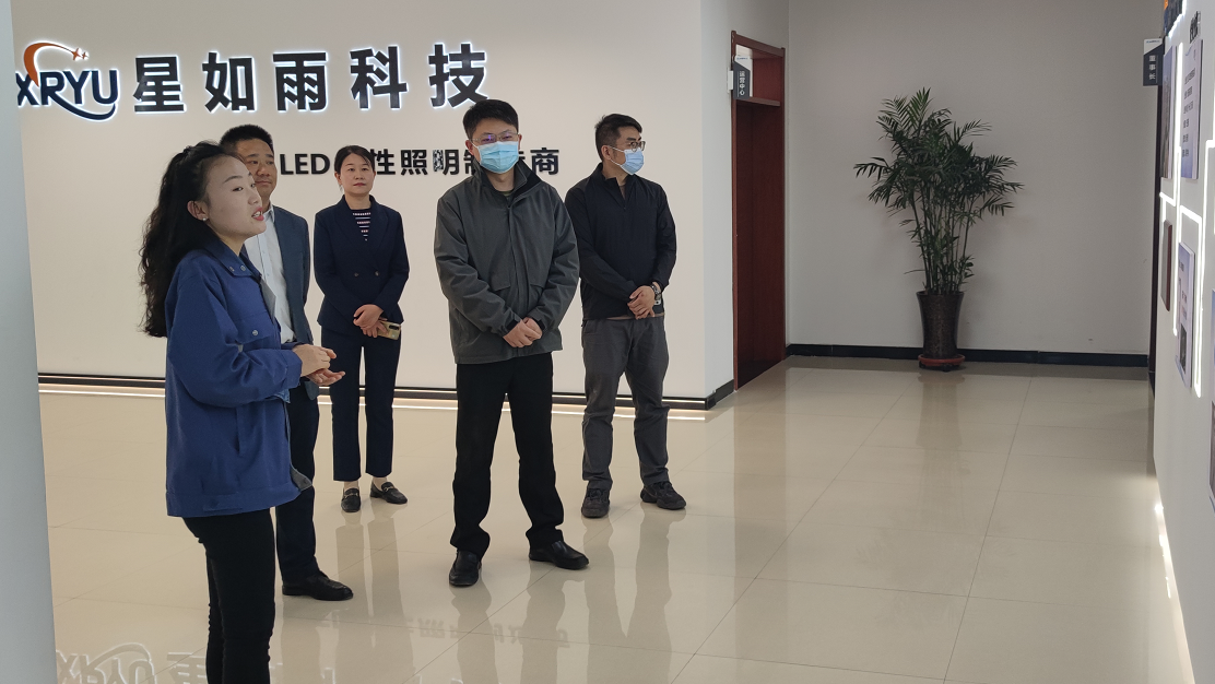 鶴壁市淇濱區副區長楊凱瑞蒞臨星如雨科技調研指導工作